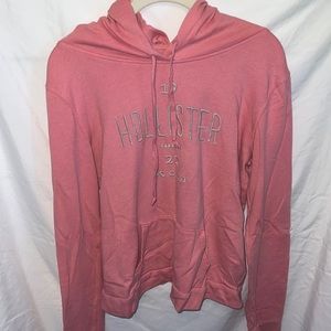 Hollister pink hoodie
